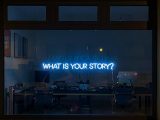 What is your story lit words in a window
